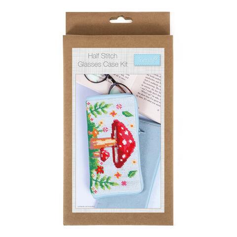 Trimits Half Stitch Glasses Case Kit: Toadstool