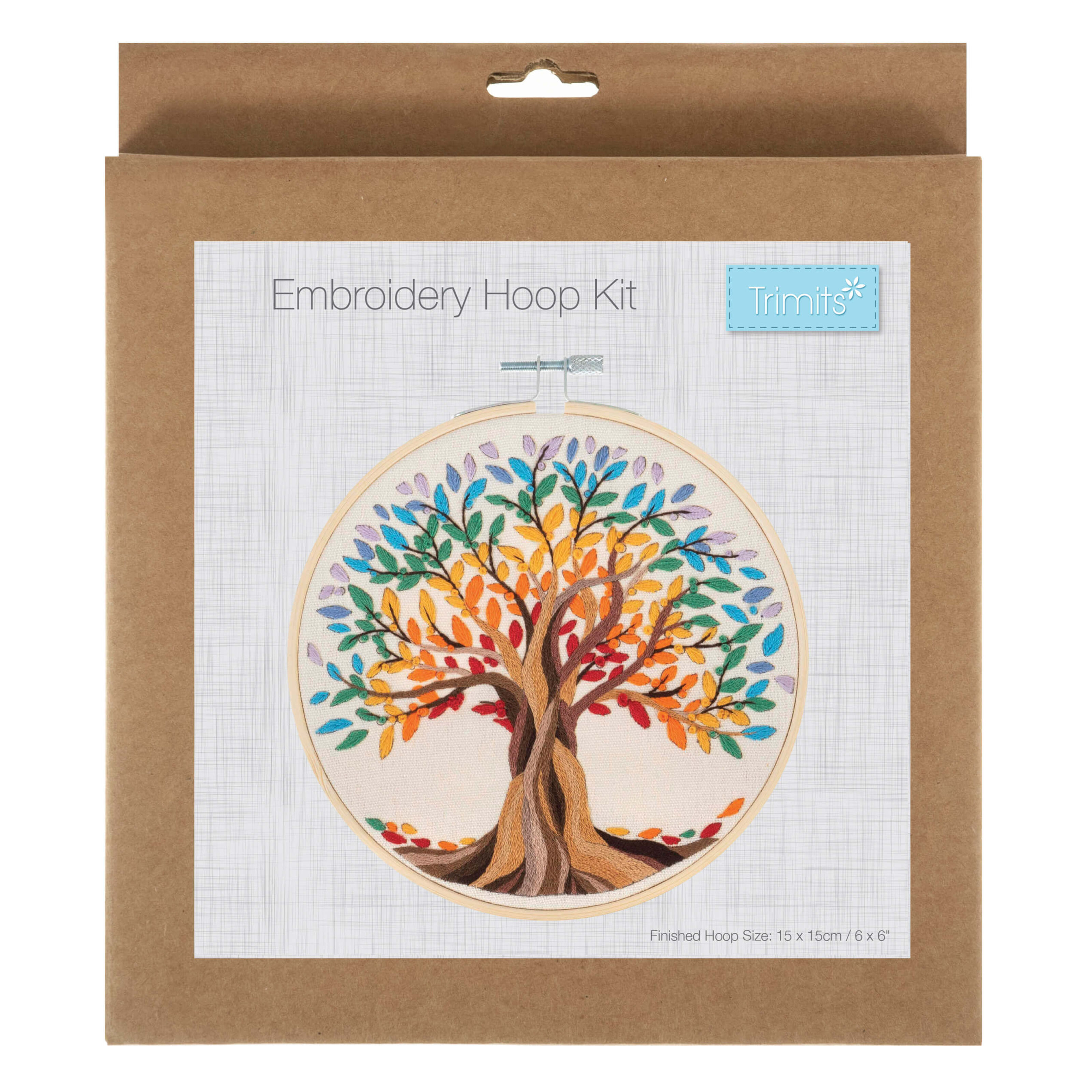 Trimits Embroidery Kit with Hoop: Tree of Life