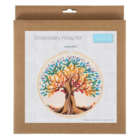 Trimits Embroidery Kit with Hoop: Tree of Life