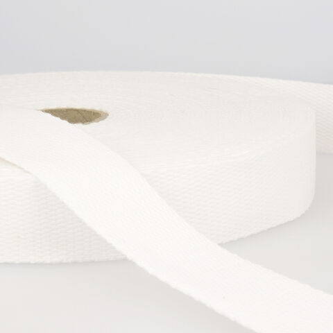 Webbing | 1.5"/40mm White Cotton Webbing