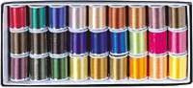 Janome Embroidery Thread Assortment Box 3 (27 × 200m spools)