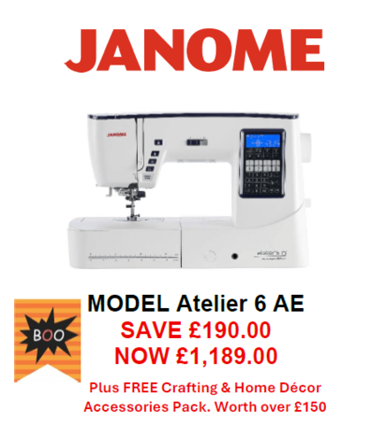 Janome Atelier 6 Anniversary Edition Sewing Machine