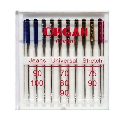 Organ Domestic Sewing Machine Needle - Combi Pack