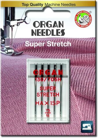 Organ HAx1SP Super Stretch Needles (Pack of 5)