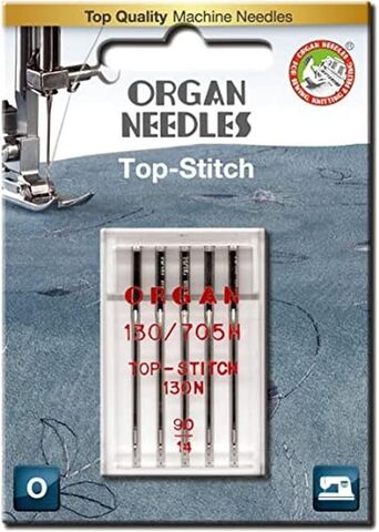 Organ Top Stitch Needles (Pack of 5)