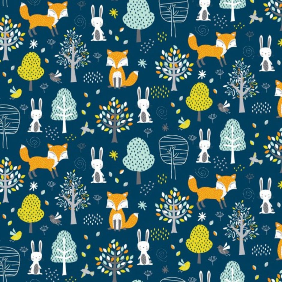 H172828 Forest on dark blue