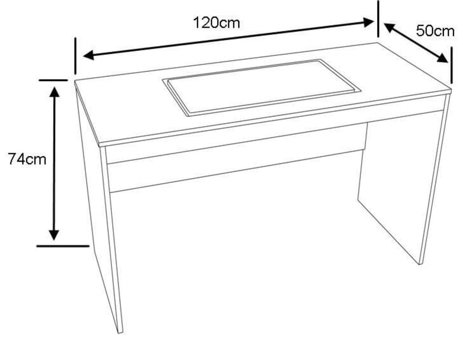 Elements Sewing Table Unit Dimensions