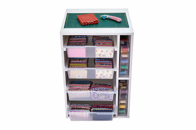 Horn Elements Sewing Drawer Unit In White
