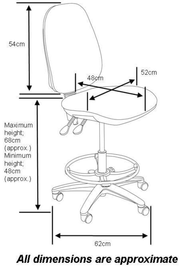 Horn Tall Chair - Dimensions