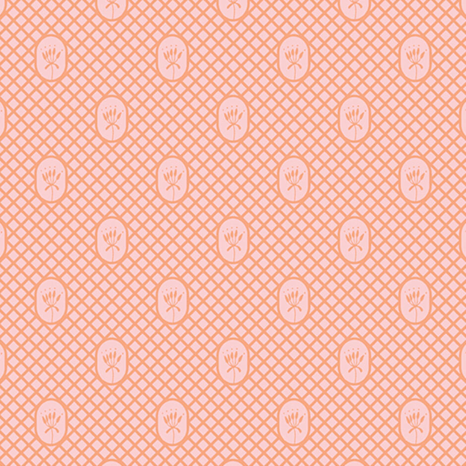 H173831 Lattice in tangerine