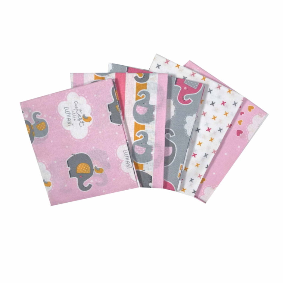Cutest Little Elephant Pink FQ's