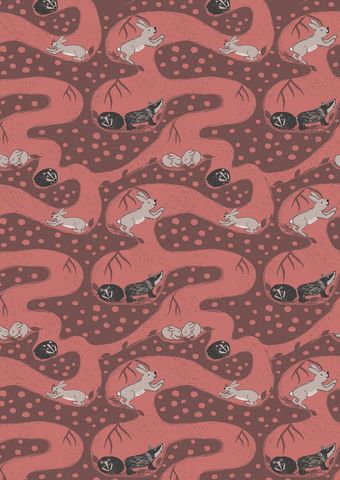 Lewis & Irene Fabric – Bunny Tunnels (A188)