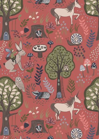Lewis & Irene Fabric – Enchanted Forest (A185)