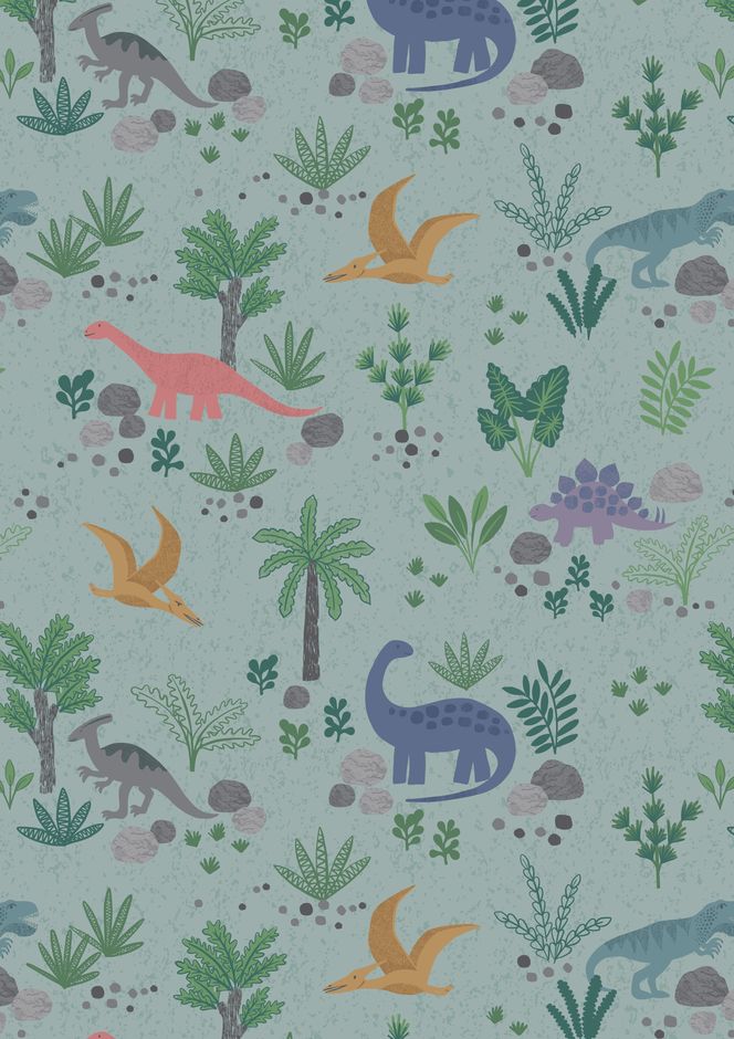 H171703 Land dinos on grey green