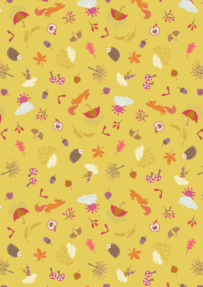H171902 Autumn on yellow