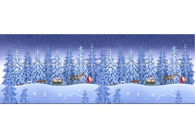 Lewis & Irene | Tomten & Friends 58" double edge border