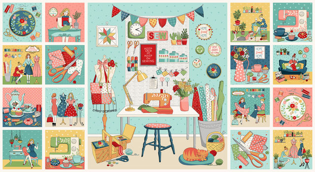 Makower | Sewing Room Panel