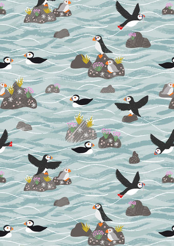 Lewis & Irene | Puffins on Rocks