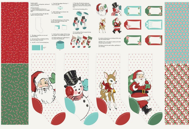 Moda | Holly Jolly Stocking Panel