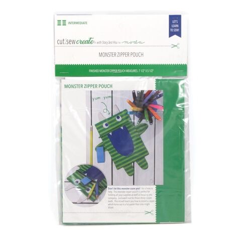 Moda | Monster Zipper Pouch Panel