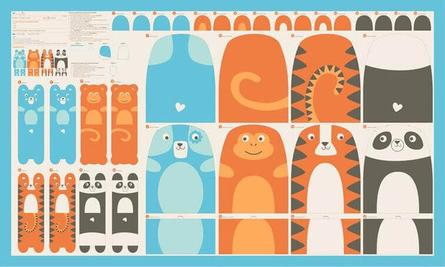 Moda | Animal Park Fun Panel 60" Wide