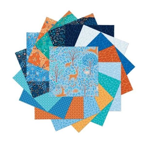 Benartex | Flora and Fauna Midnight Layer Cake