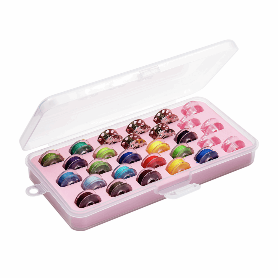 H156 bobbin box open