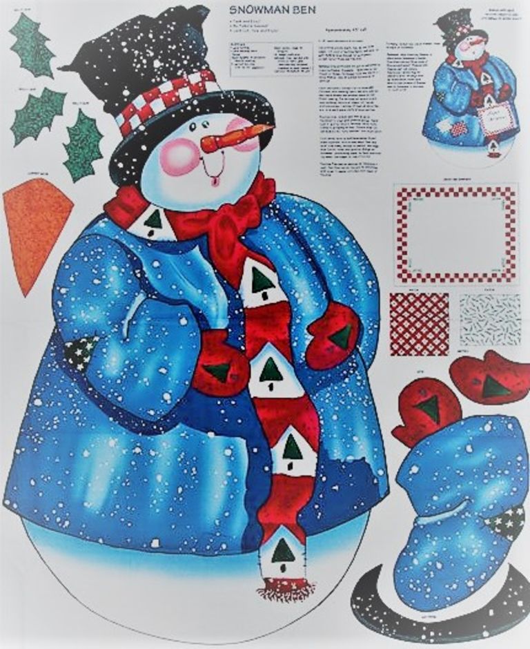 H172522 Snowman Ben Panel