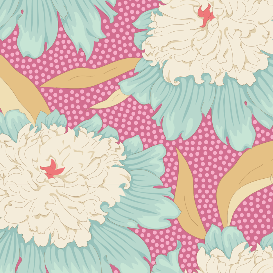 H172876 Bowl Peony in pink