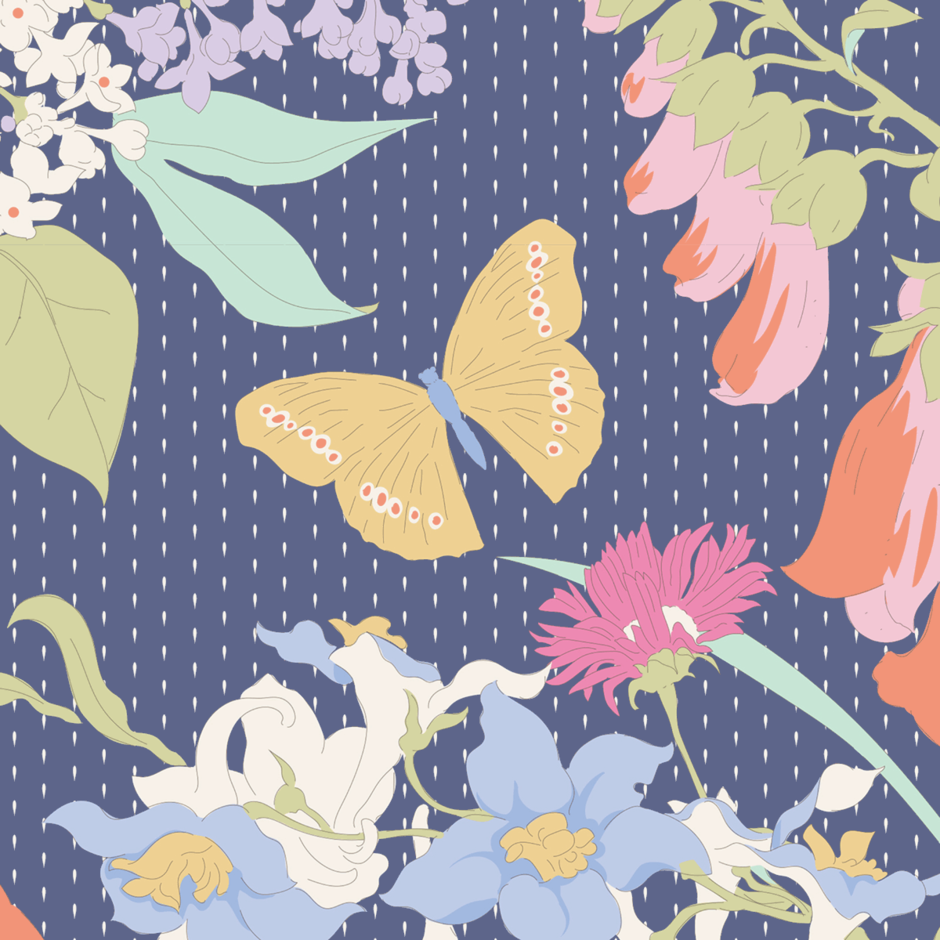 H172877 Gardenlife in blue