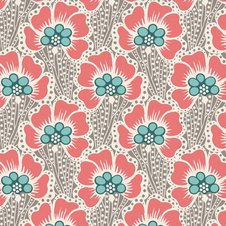 H173383 Ocean Flower grey