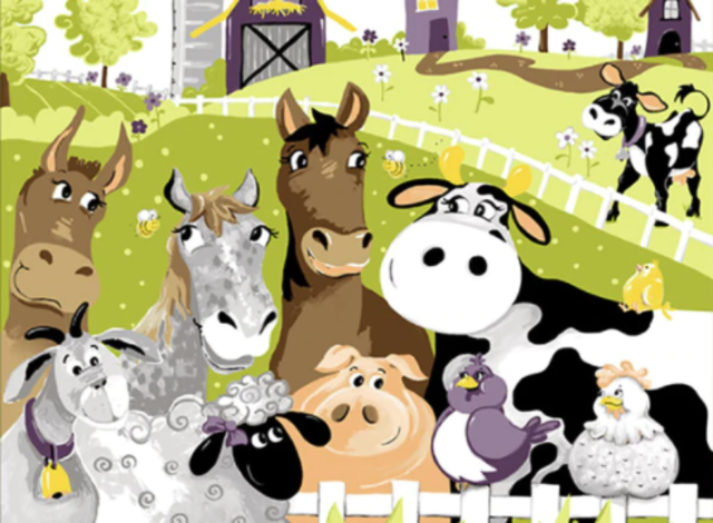 Littondale | Barnyard Buddies Playmat Panel 36"