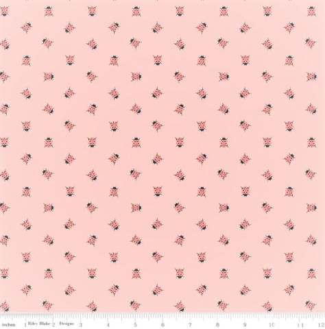 Reynards Fabrics | Petals & Pots Ladybugs