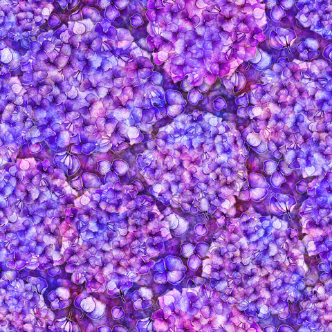 QT Fabrics | Blossom - Hydrangea