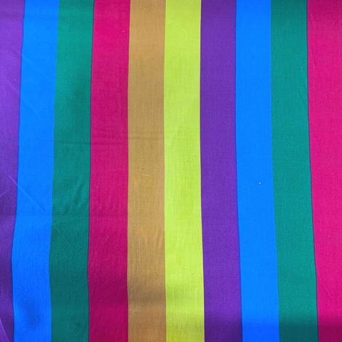 Visage Fabrics | Rainbow Multi Stripe
