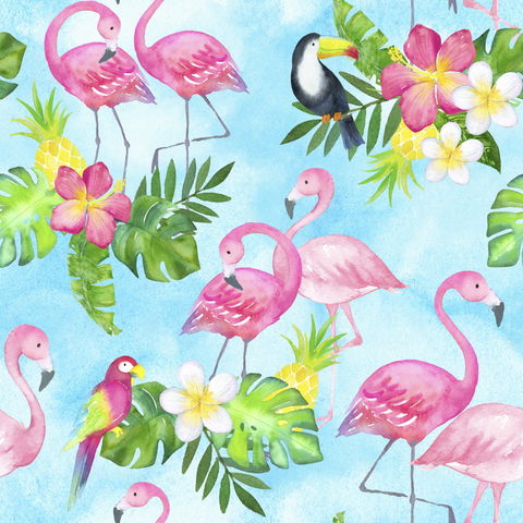 The Craft Cotton Co. | Tropical Flamingo's