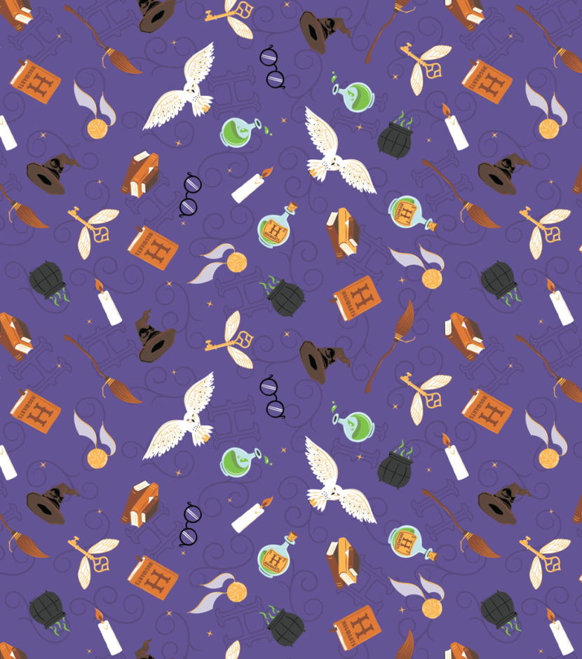 H173657 Harry Potter purple swirls