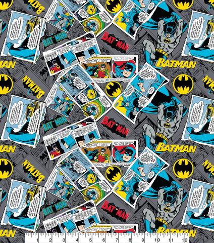 Visage Fabrics | Batman Comic Collage