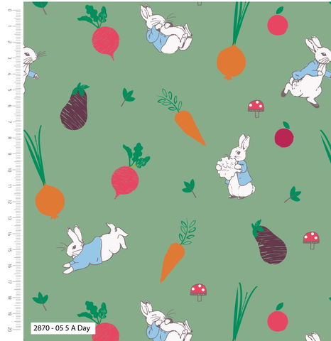 Visage Fabrics | Peter Rabbit 5 a day
