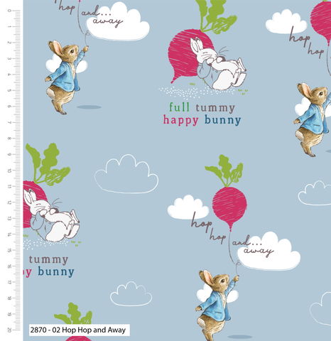 Visage Fabrics | Peter Rabbit Hop Hop and Away