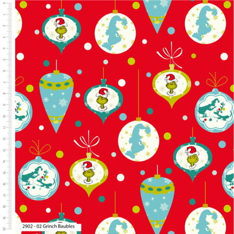 Visage Fabrics | The Grinch - Baubles