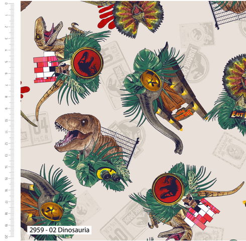 Visage Fabrics | Jurassic Park Dinosauria