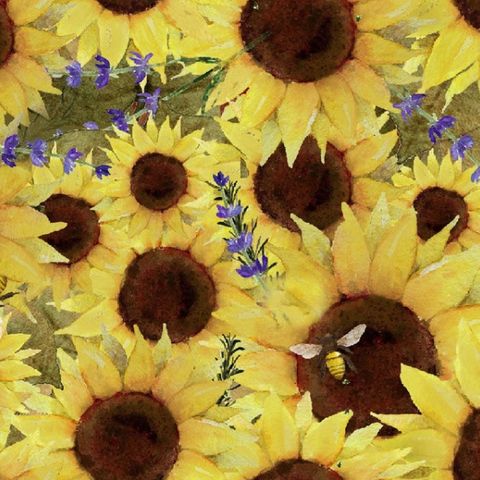 Visage Fabrics | Sunflower Field