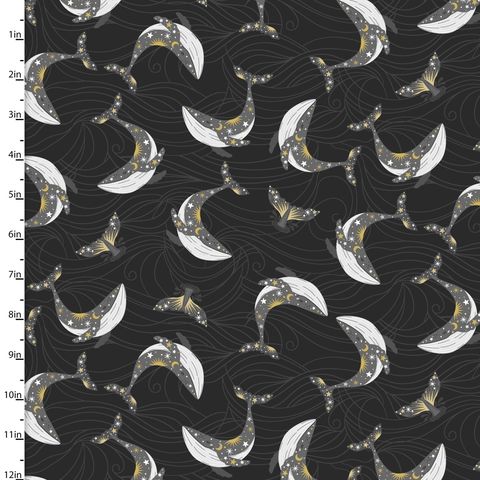 Visage Fabrics | Tossed Whales