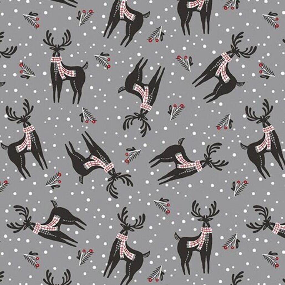 H174319 Deer on grey