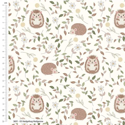 Visage Fabrics | Hedgehog Hedgerow