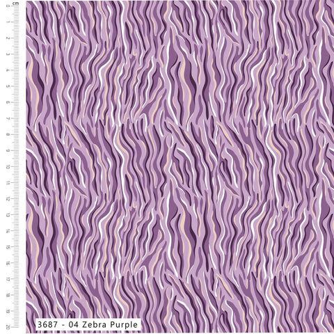 Visage Fabrics | Zebra Purple