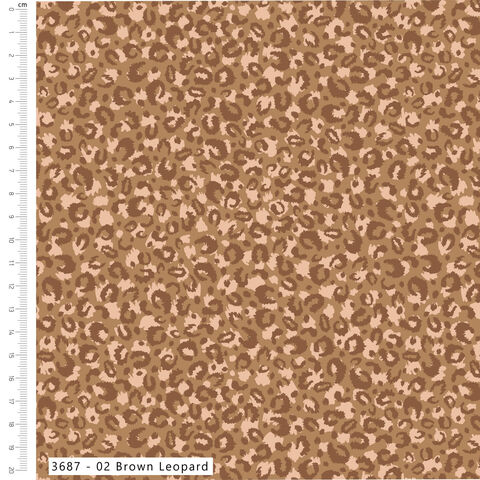 Visage Fabrics | Brown Leopard