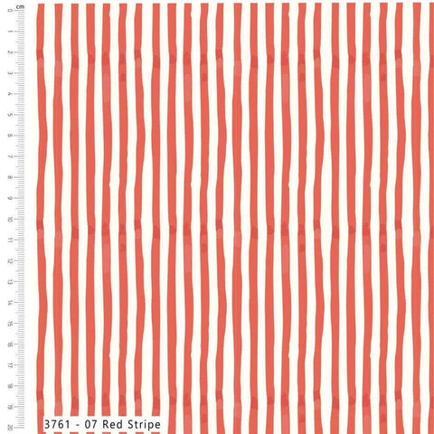 Visage Fabrics | Red Stripe