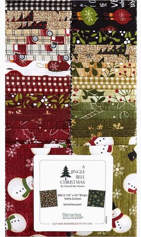 Benartex | A Jingle Bell Christmas Strip Pie